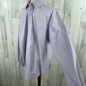 Brooks Brothers Men's Purple Stiped‎ Plaid Shirt